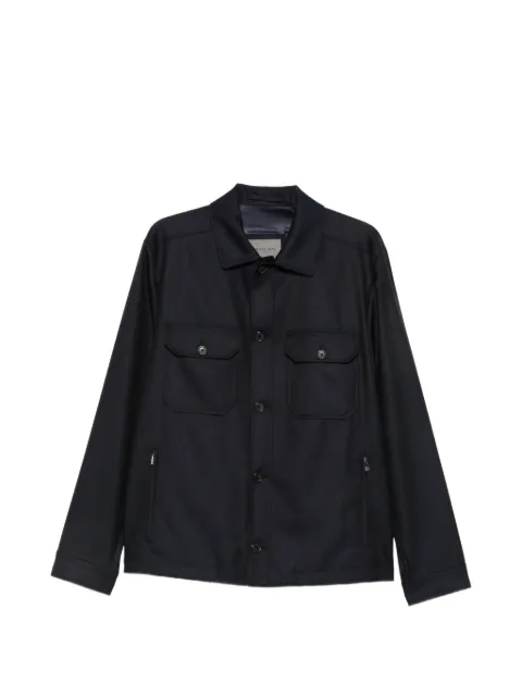 Corneliani button-fastening wool jacket