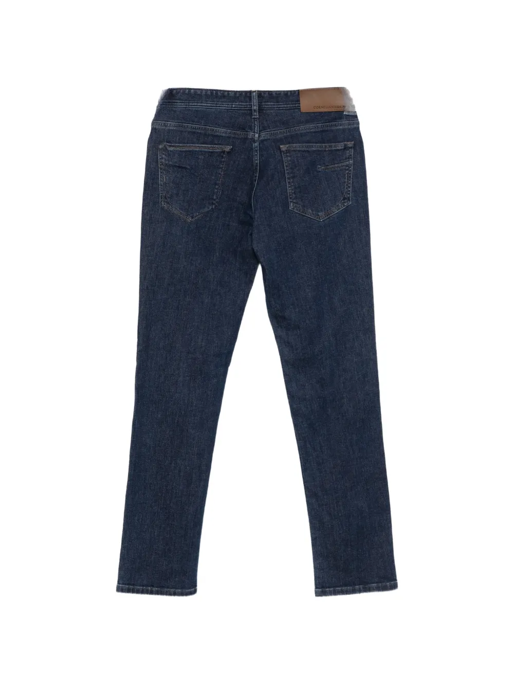 Corneliani Jeans met logopatch Blauw