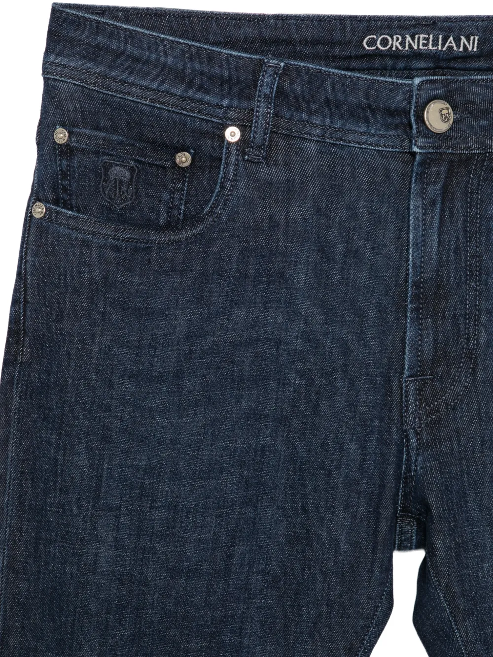 Corneliani Jeans met logopatch Blauw