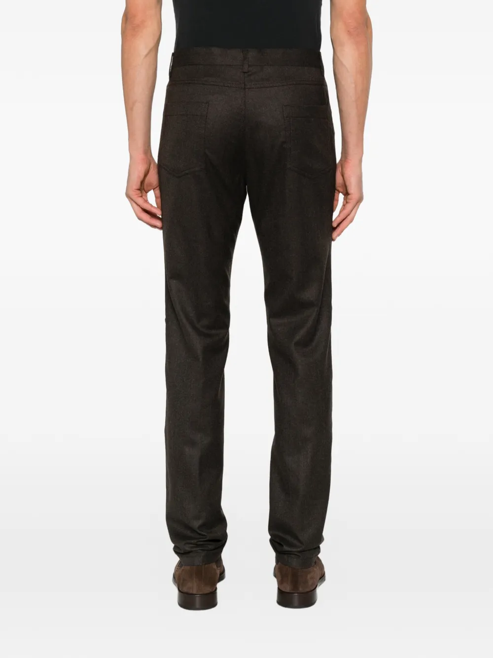 Corneliani five-pocket slim-fit trousers Bruin