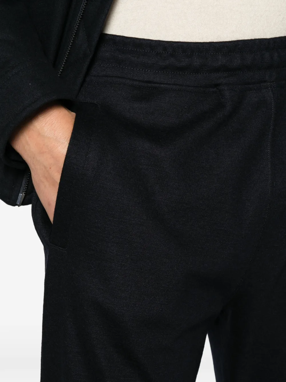 Corneliani Trainingsbroek met elastische taille Blauw