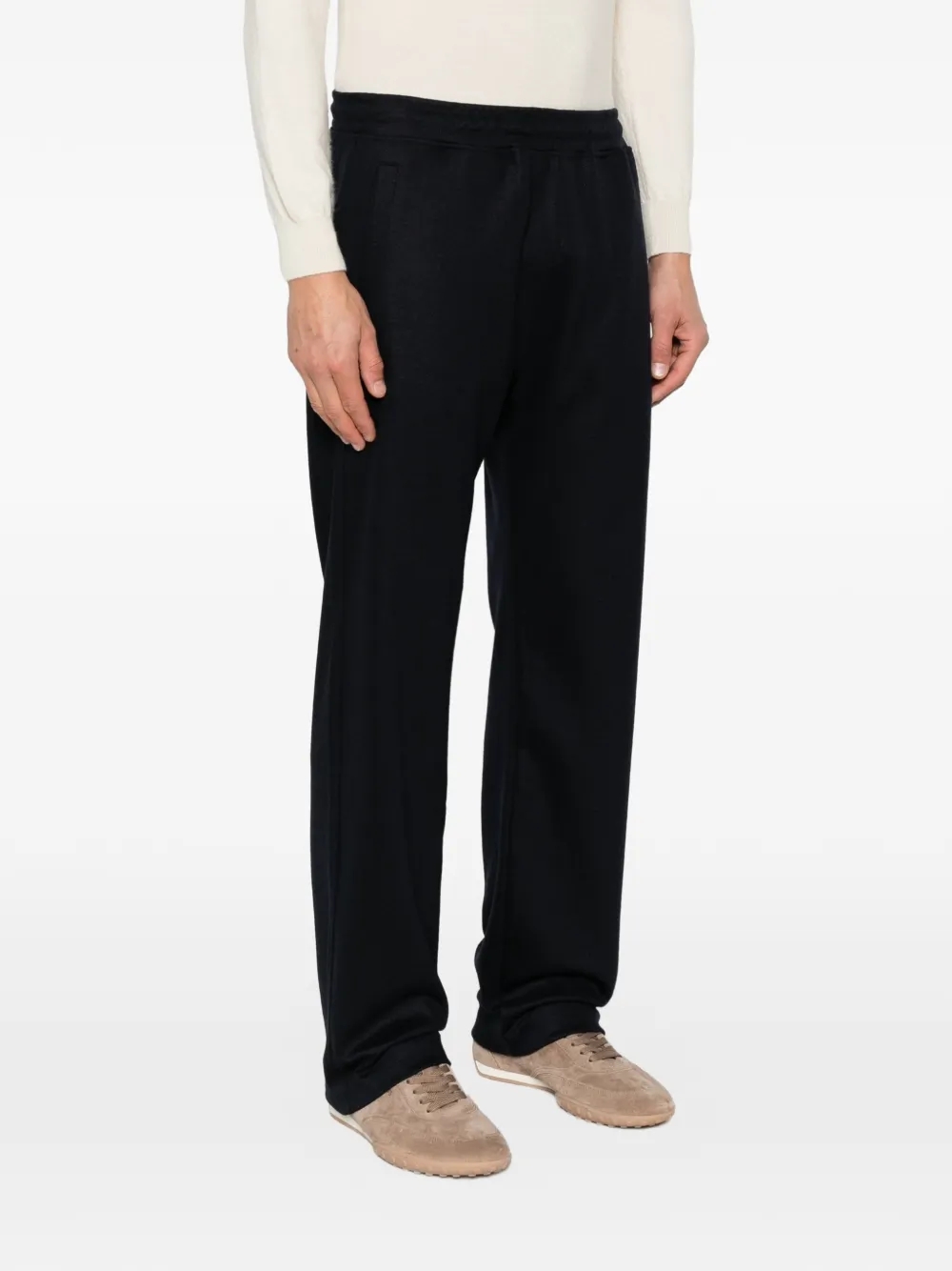 Corneliani Trainingsbroek met elastische taille Blauw