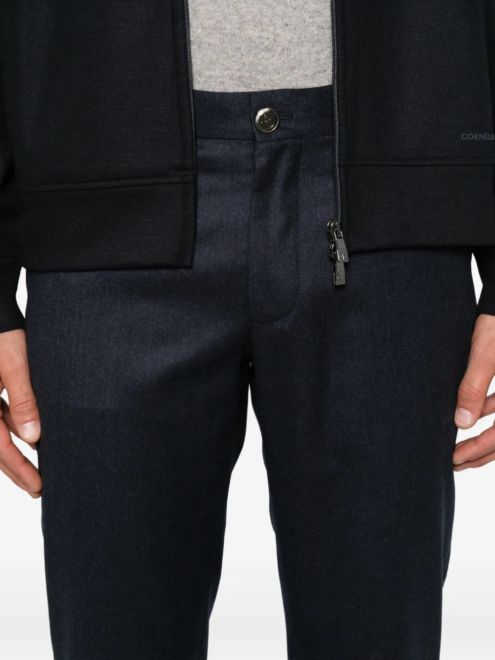 Corneliani Straight broek Blauw