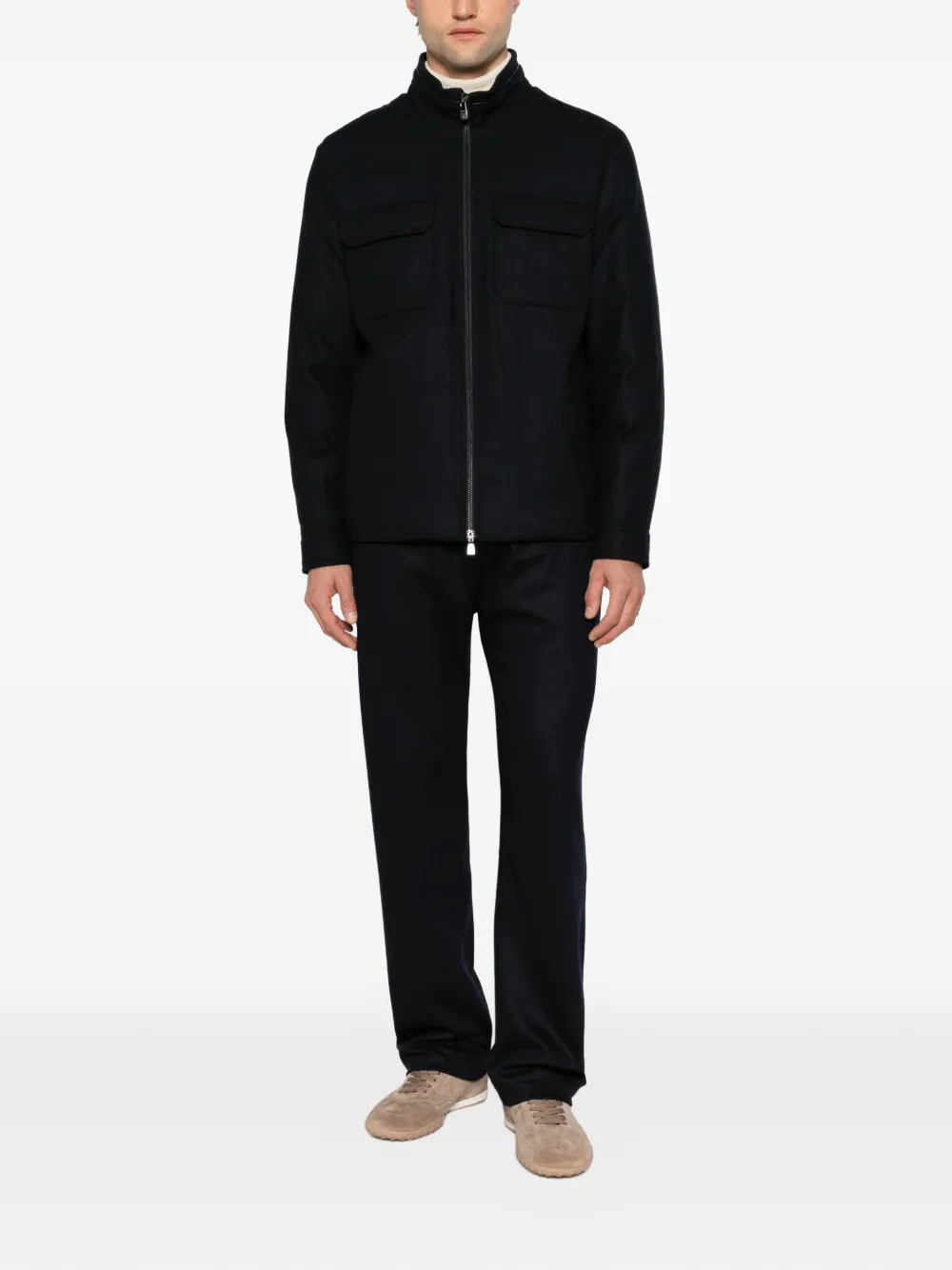 Corneliani Jack met klepzak Blauw