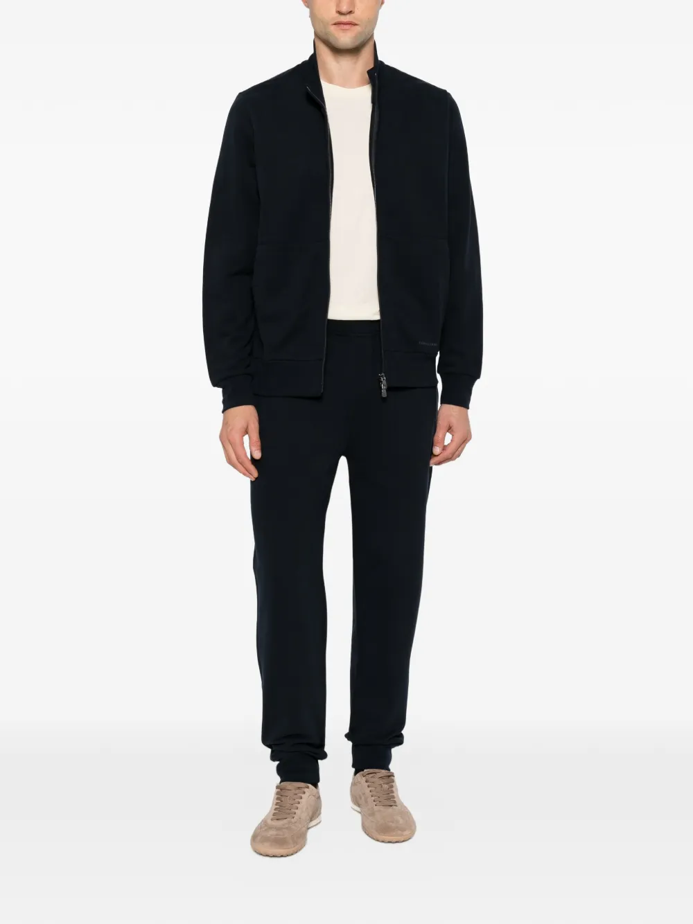 Corneliani Hoodie met rits Blauw
