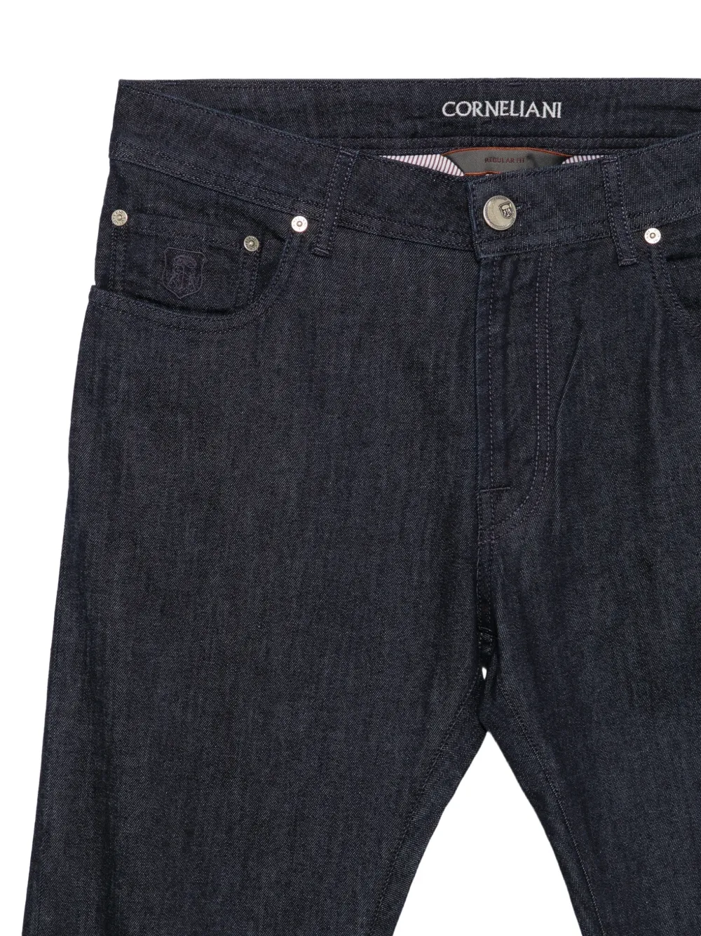 Corneliani Jeans met logopatch Blauw