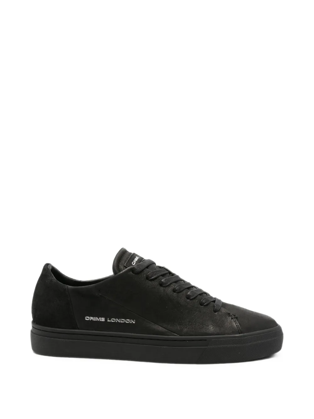 Crime London Amuse logo-print leather sneakers