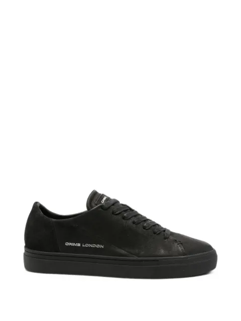 Crime London Amuse logo-print leather sneakers