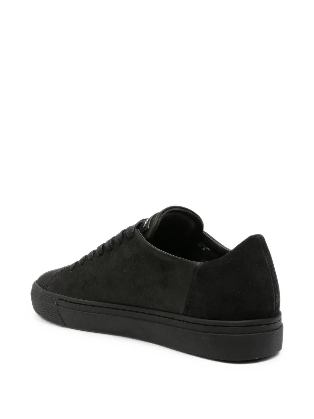Crime London Amuse logo-print leather sneakers Zwart