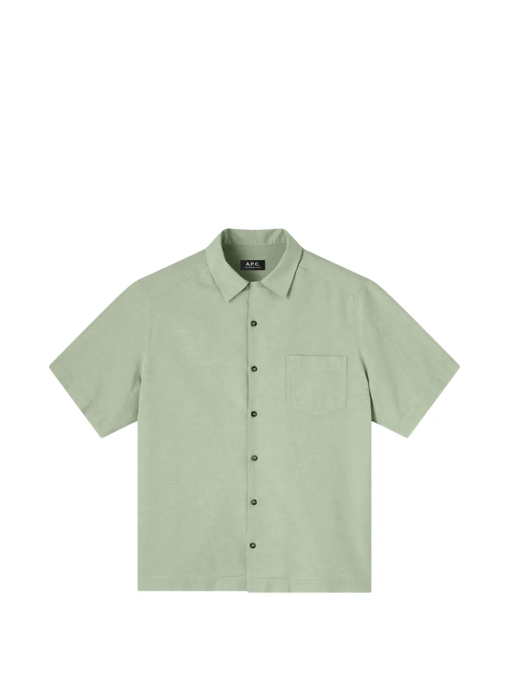 A.P.C. Jude bowling-collar short-sleeved shirt