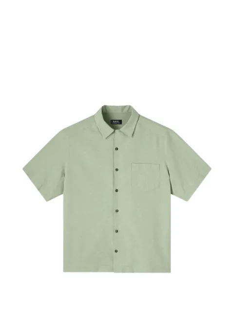 A.P.C. Jude bowling-collar short-sleeved shirt