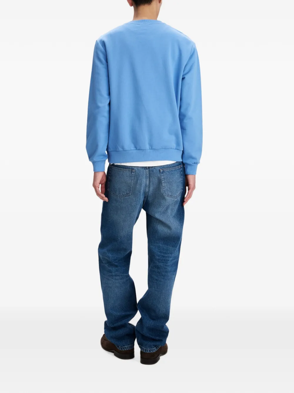 A.P.C. Rue sweater met Madame-logo Blauw