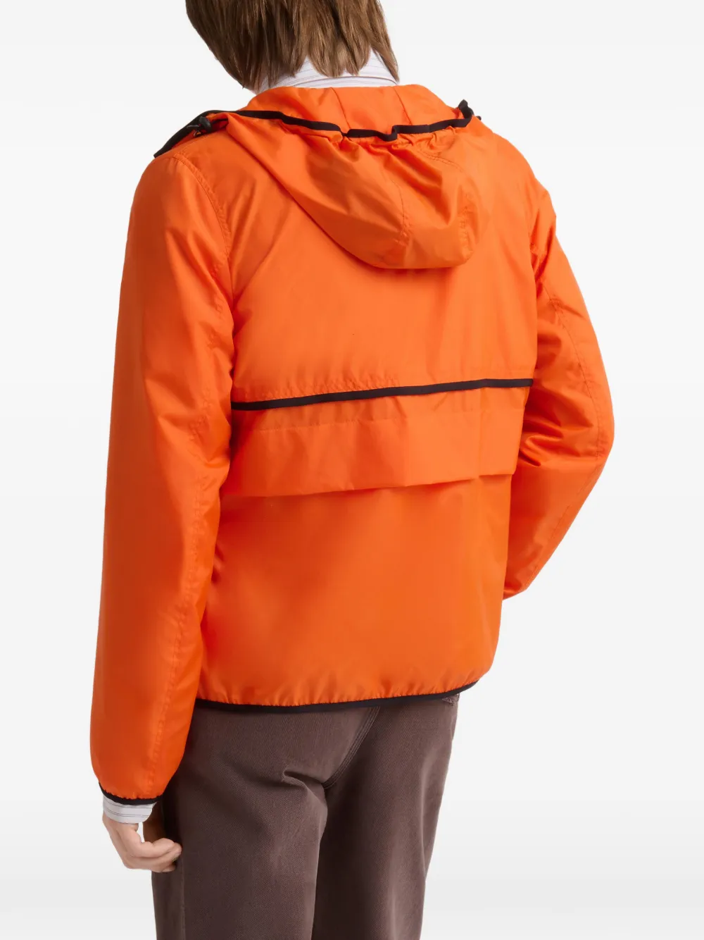 Marni Nylon jack met trekkoordzakken Oranje