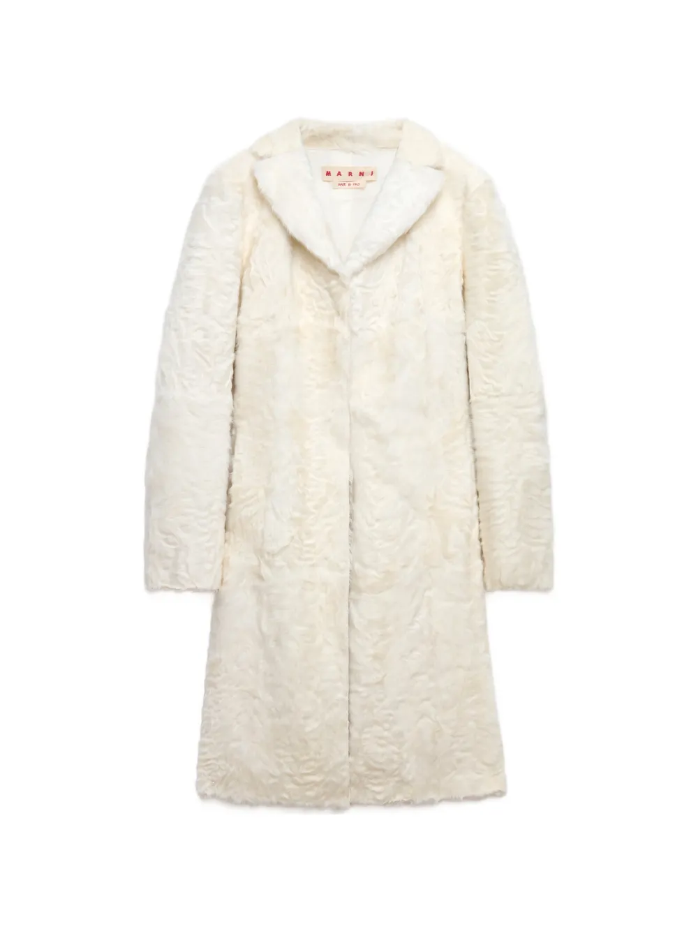 Marni wavy-texture single-breasted coat - Toni neutri