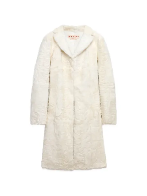 Marni wavy-texture single-breasted coat