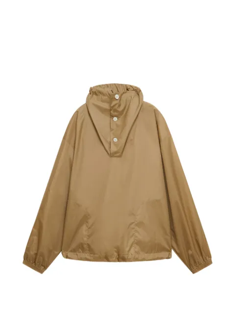 Marni beige nylon jacket with funnel neck