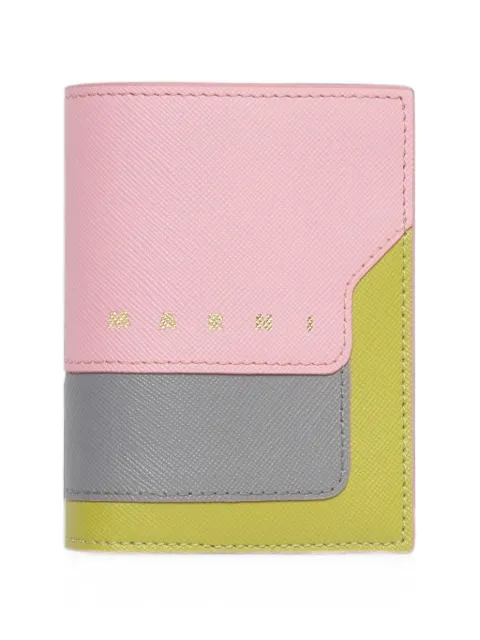 Marni saffiano leather bifold wallet