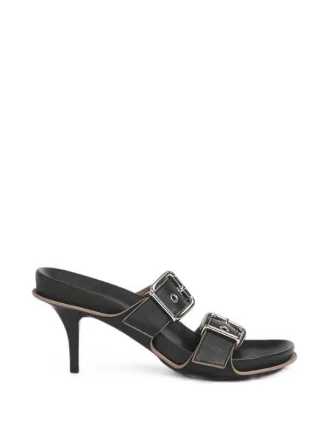 Marni sandalias Fussbett de piel con tacón