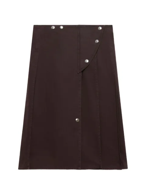 Marni deep purple skirt with utility pocket