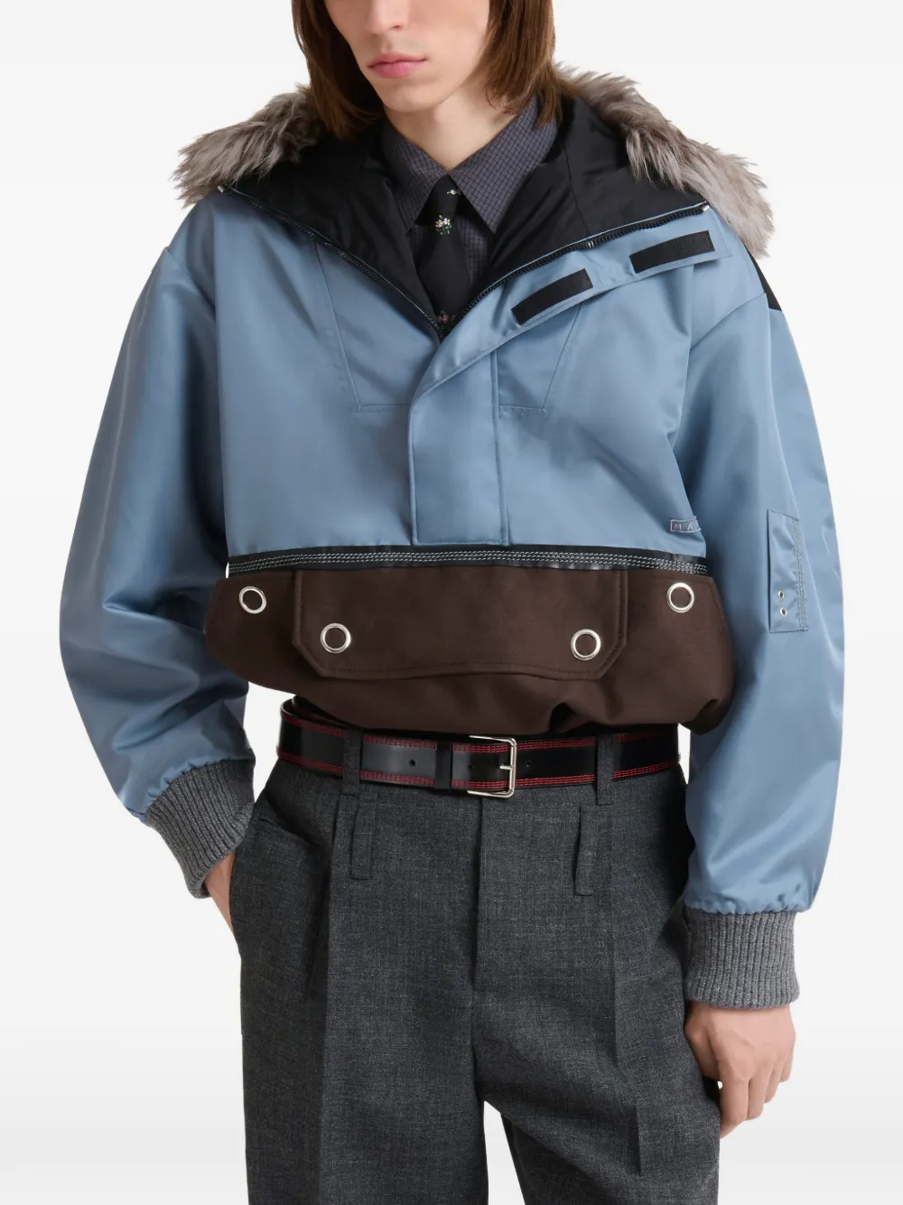 Marni flap-pocket jacket Blauw