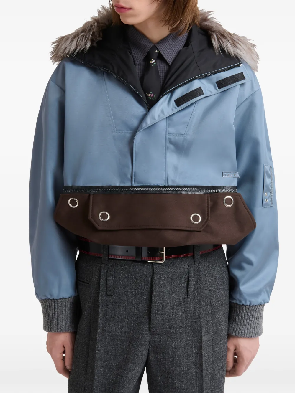 Marni flap-pocket jacket Blauw