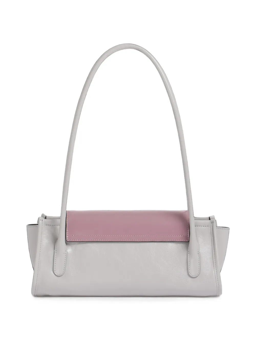 Marni gray and purple leather Trunkette bag Grijs