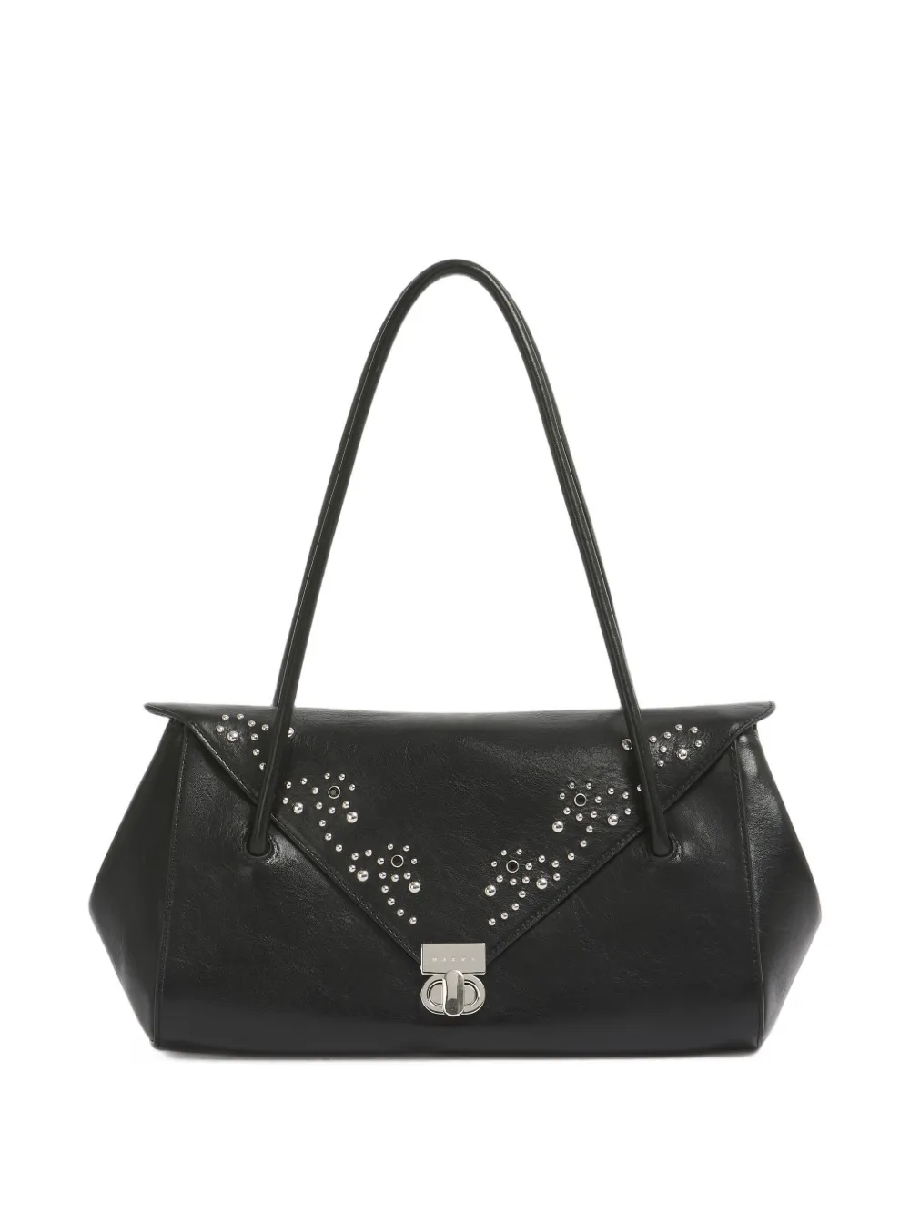 Marni studded leather shoulder bag