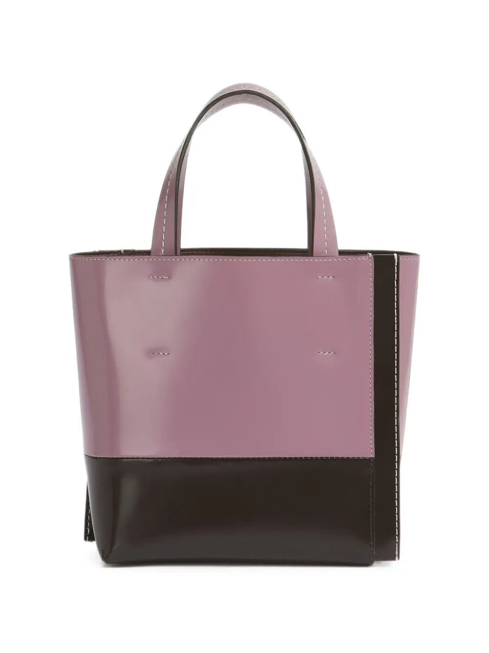 Marni Kleine leren Museo Edge tas Paars