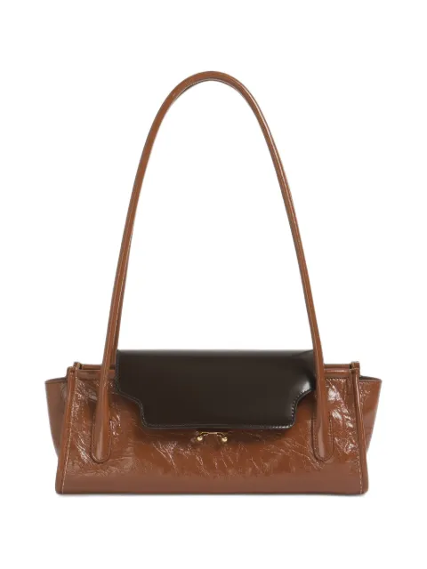 Marni brown and black leather Trunkette bag