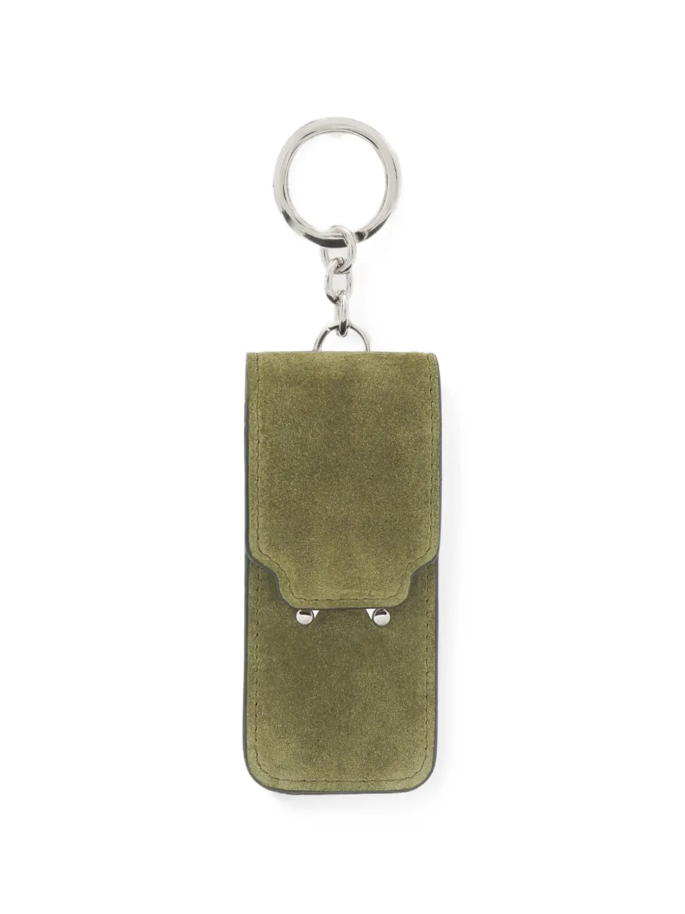 Marni Trunk suède sleutelhanger met lippenstifthoes Groen