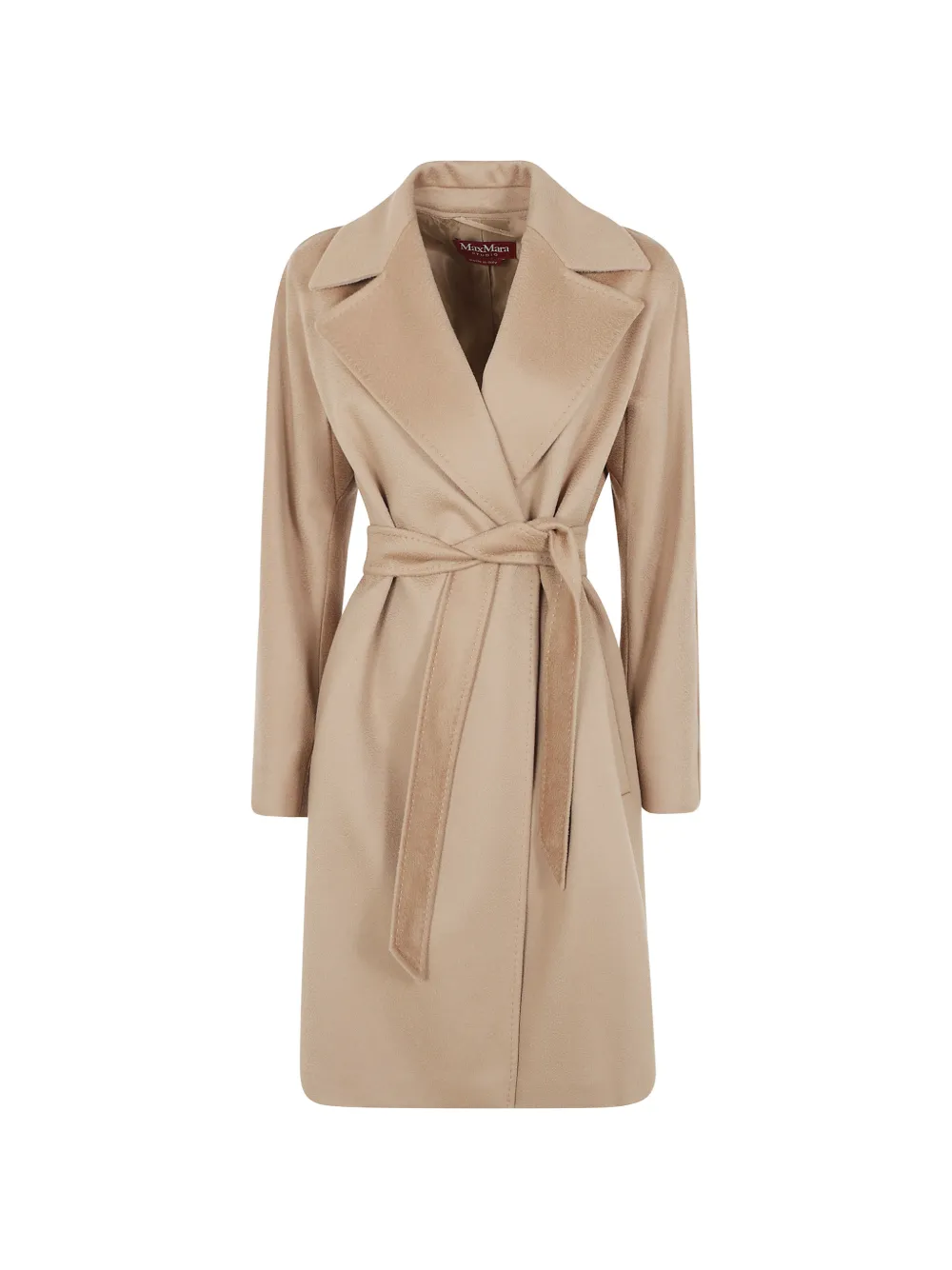 Max Mara double-breasted belted coat - Marrone
