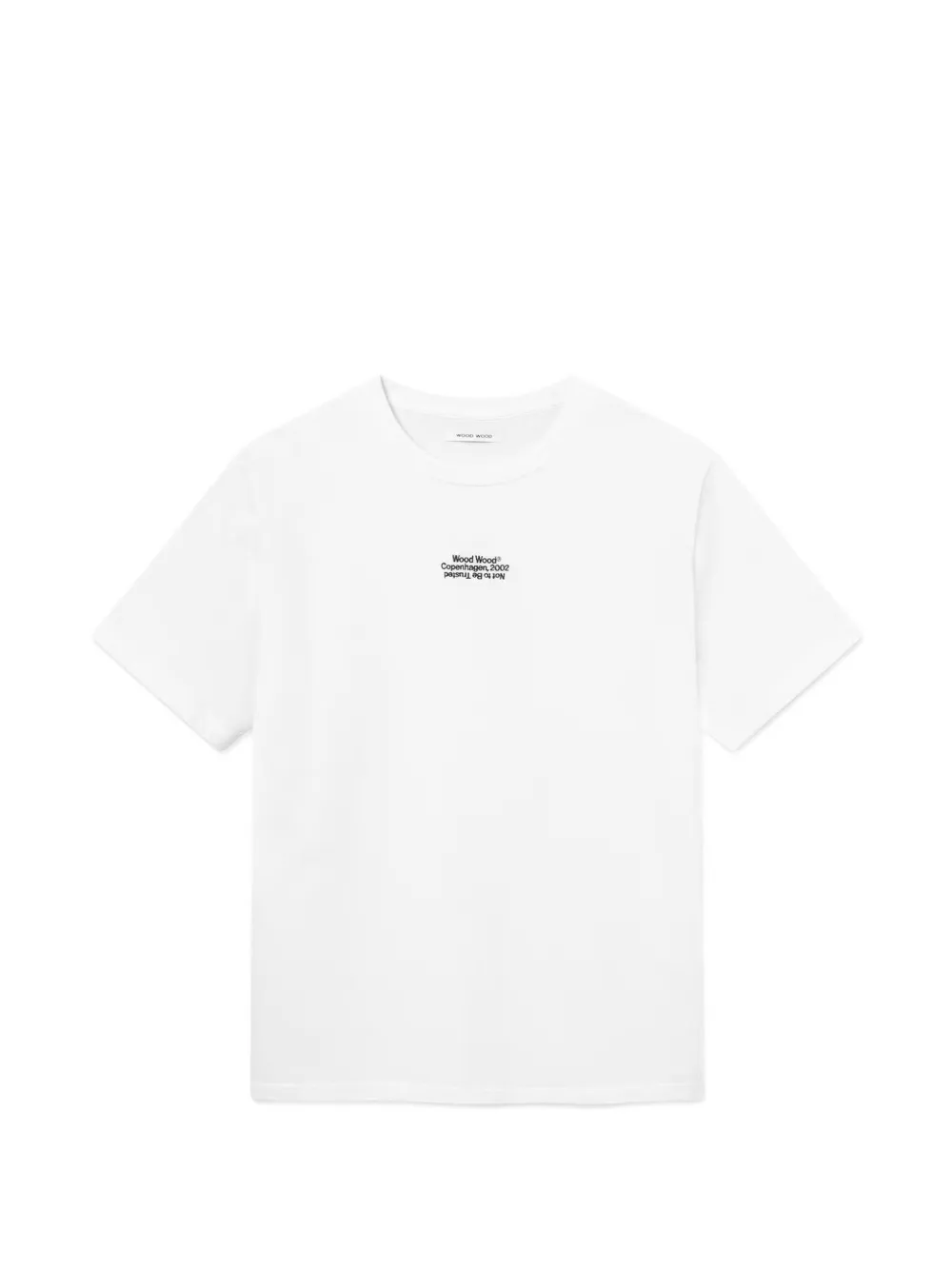 Wood Wood WWOliver logo-print T-shirt - Blanc Wood Wood WWOliver logo-print T-shirt - Blanc