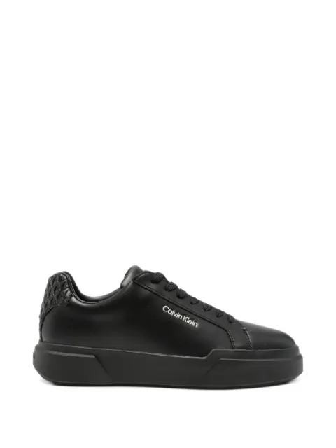 Calvin Klein quilted-heel leather sneakers
