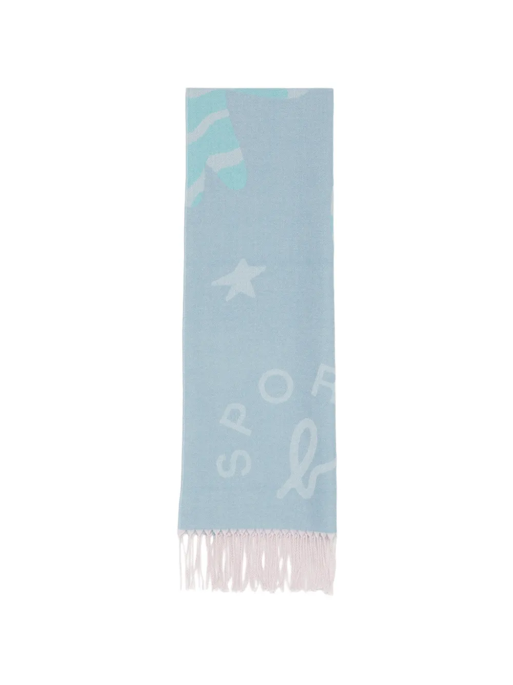 SPORT b. by agnès b. Dino logo scarf - Blau