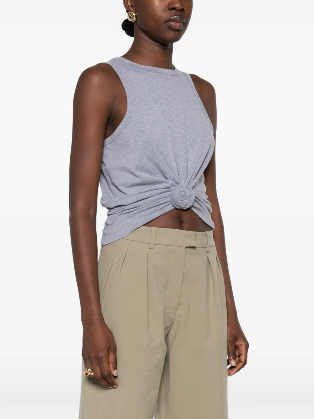 Magda Butrym rosette-detail tank top Grijs