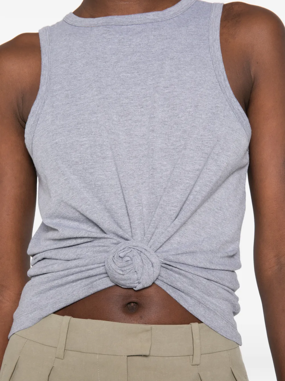 Magda Butrym rosette-detail tank top Grijs