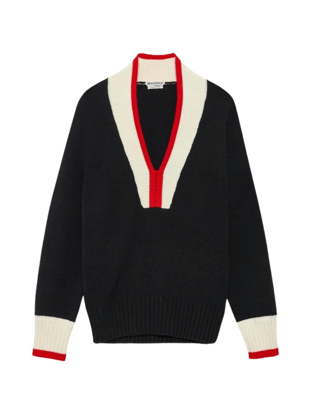 JW Anderson Maglione con design color-block - Nero