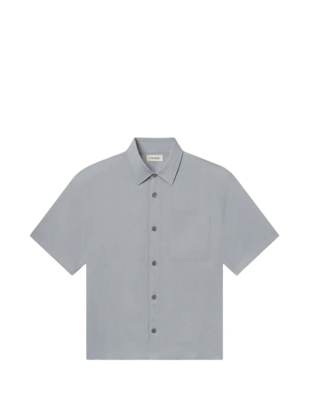 FRAME short-sleeved chest-pocket shirt - Grigio