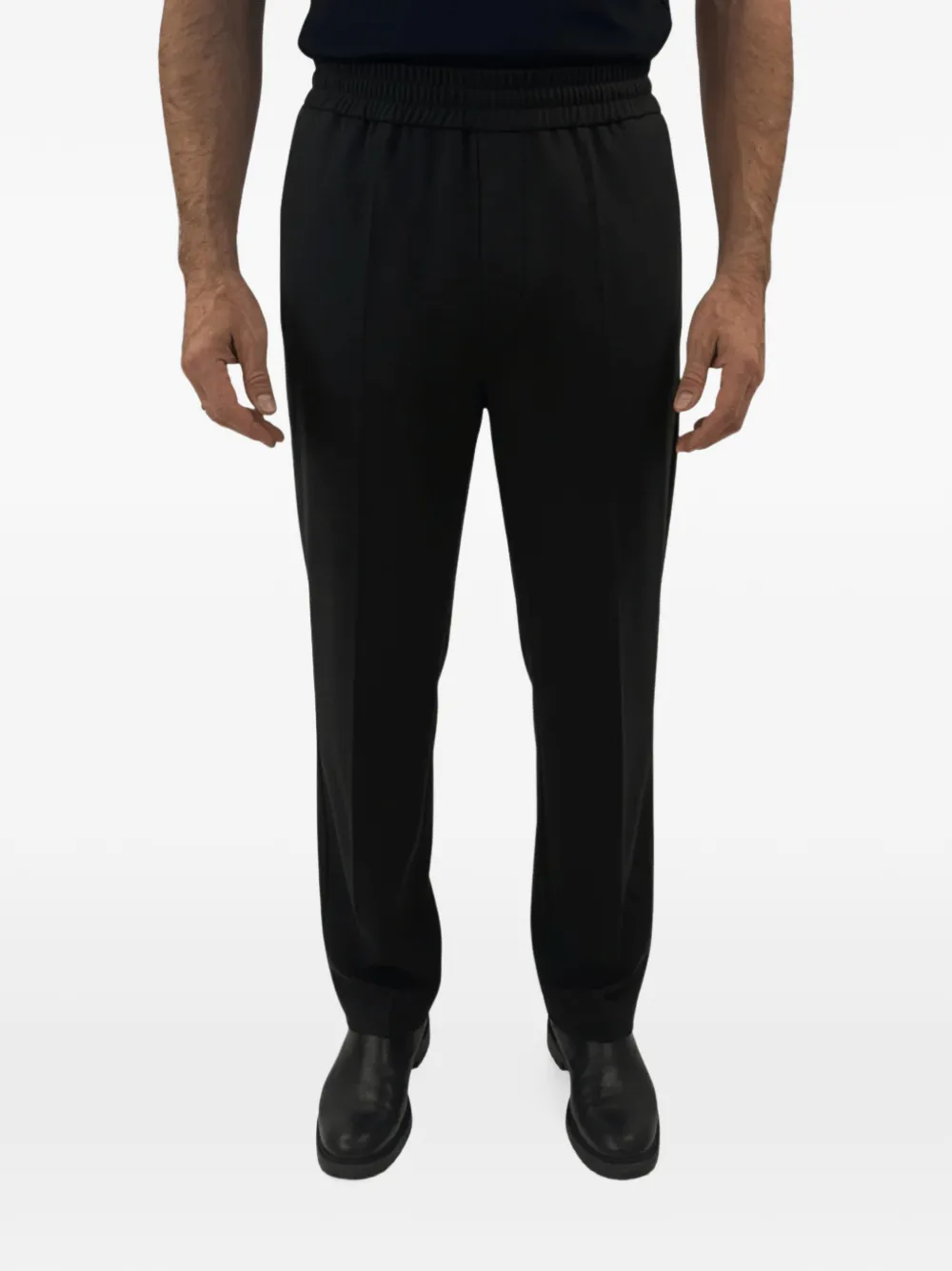 KIEFERMANN Branoc pressed-crease trousers - Noir