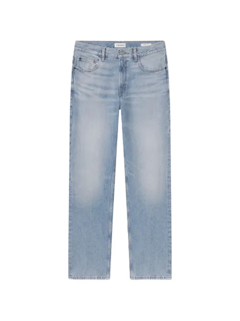 FRAME faded-effect straight-leg jeans