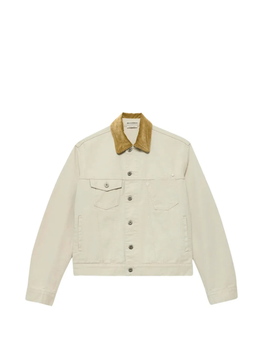 JW Anderson Giacca denim con colletto a coste - Toni neutri