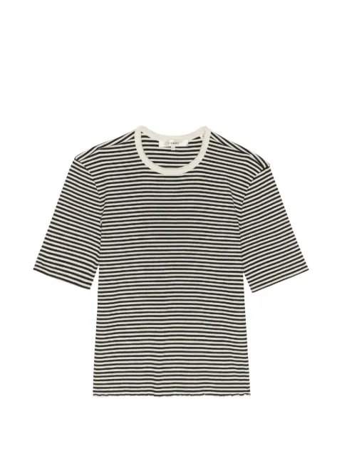 FRAME striped ribbed T-shirt