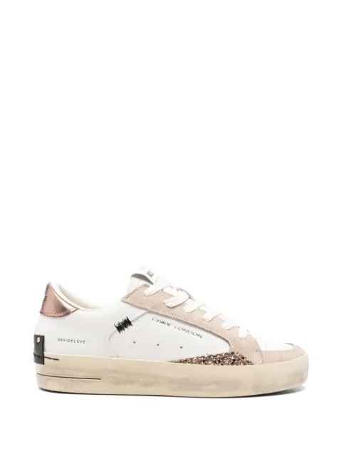 Crime London Skate Deluxe glitter-detail sneakers