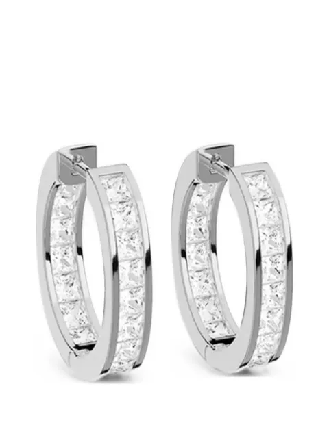 APM Monaco Monaco crystal-embellished hoop earrings