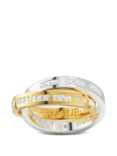 APM Monaco Amour Love interlocking ring