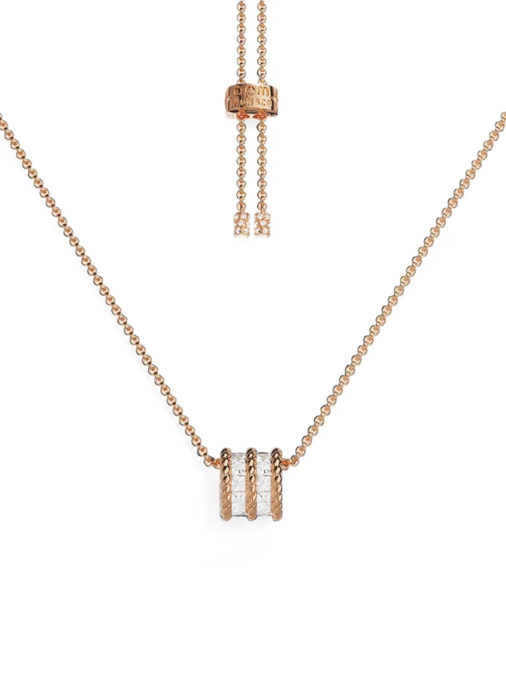 APM Monaco Cordage crystal-embellished necklace
