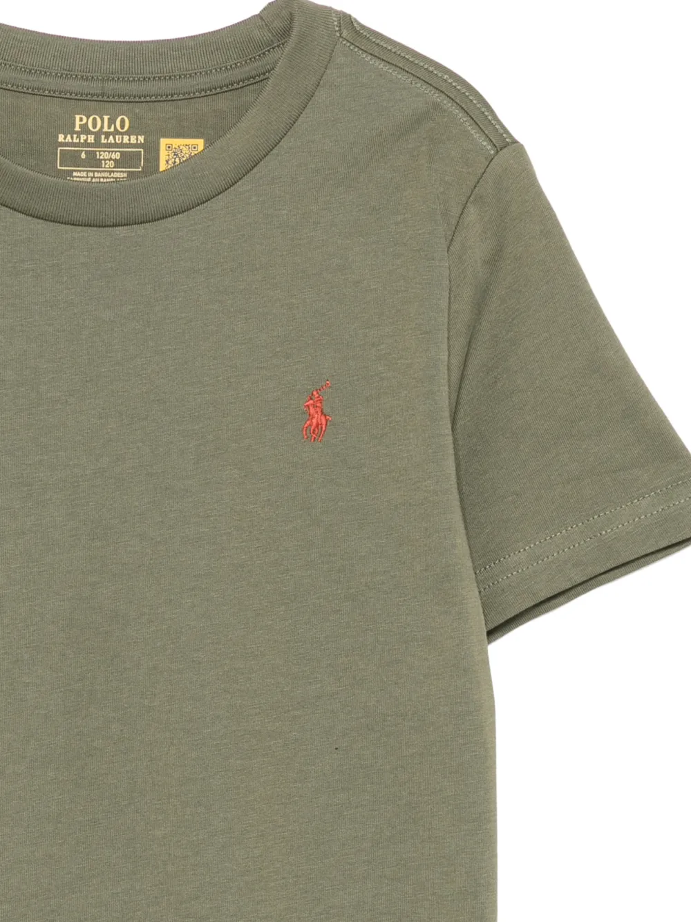 POLO RALPH LAUREN KIDS Polo Pony embroidered T-shirt Groen