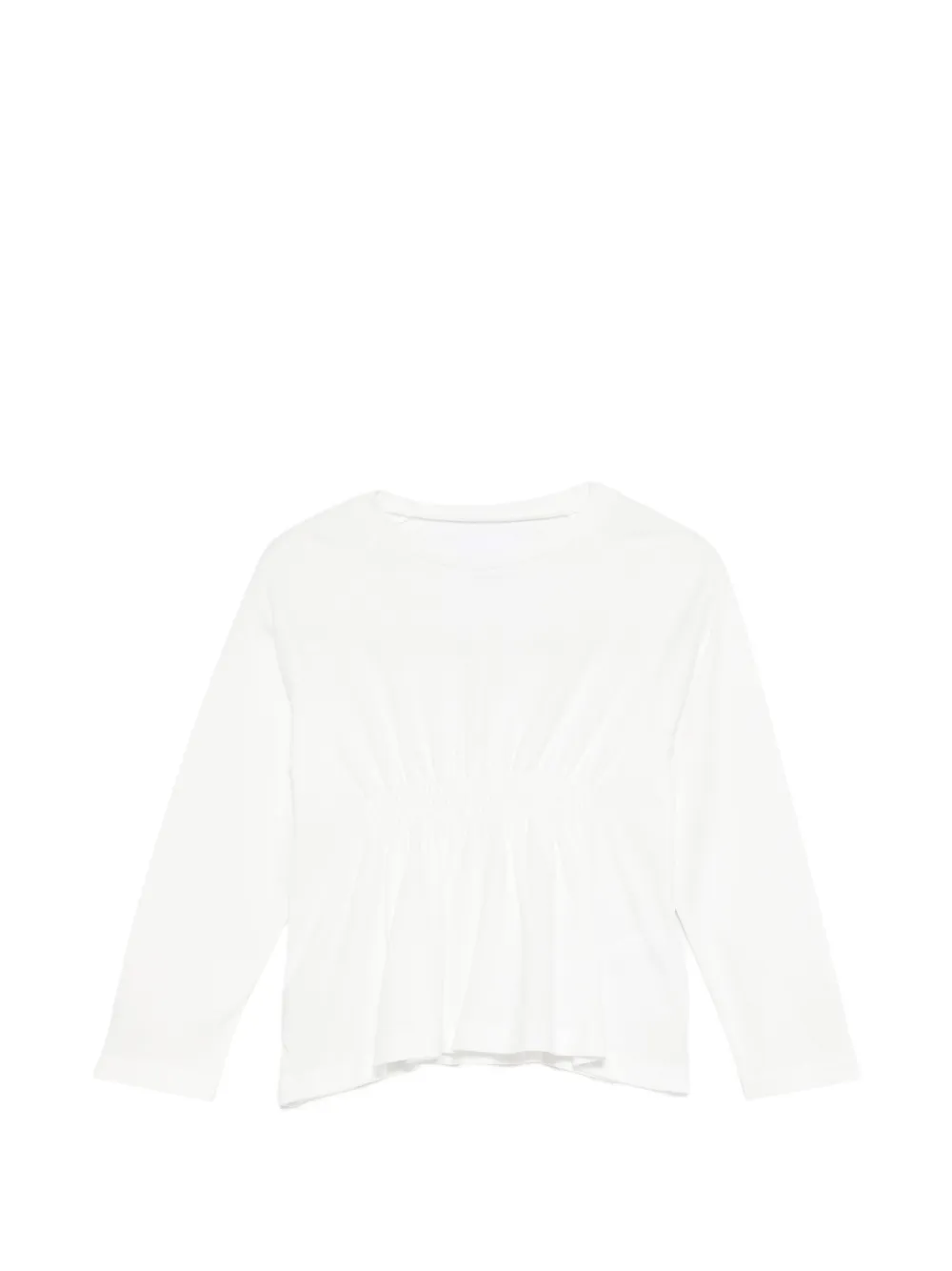 Douuod Kids t-shirt froncé à manches longues - Blanc