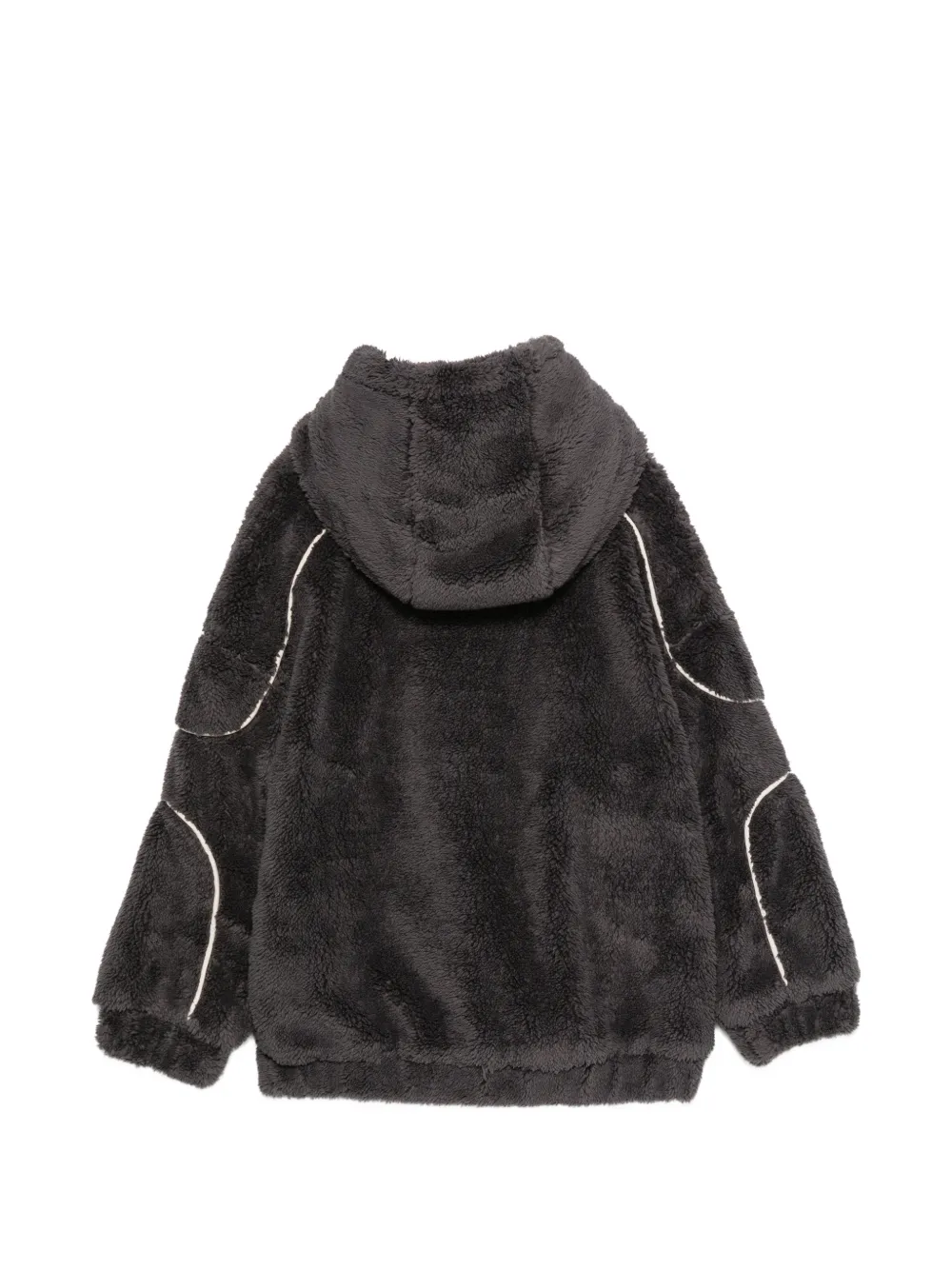 Douuod Kids Hoodie met fleecetextuur en contrasterende afwerking Grijs
