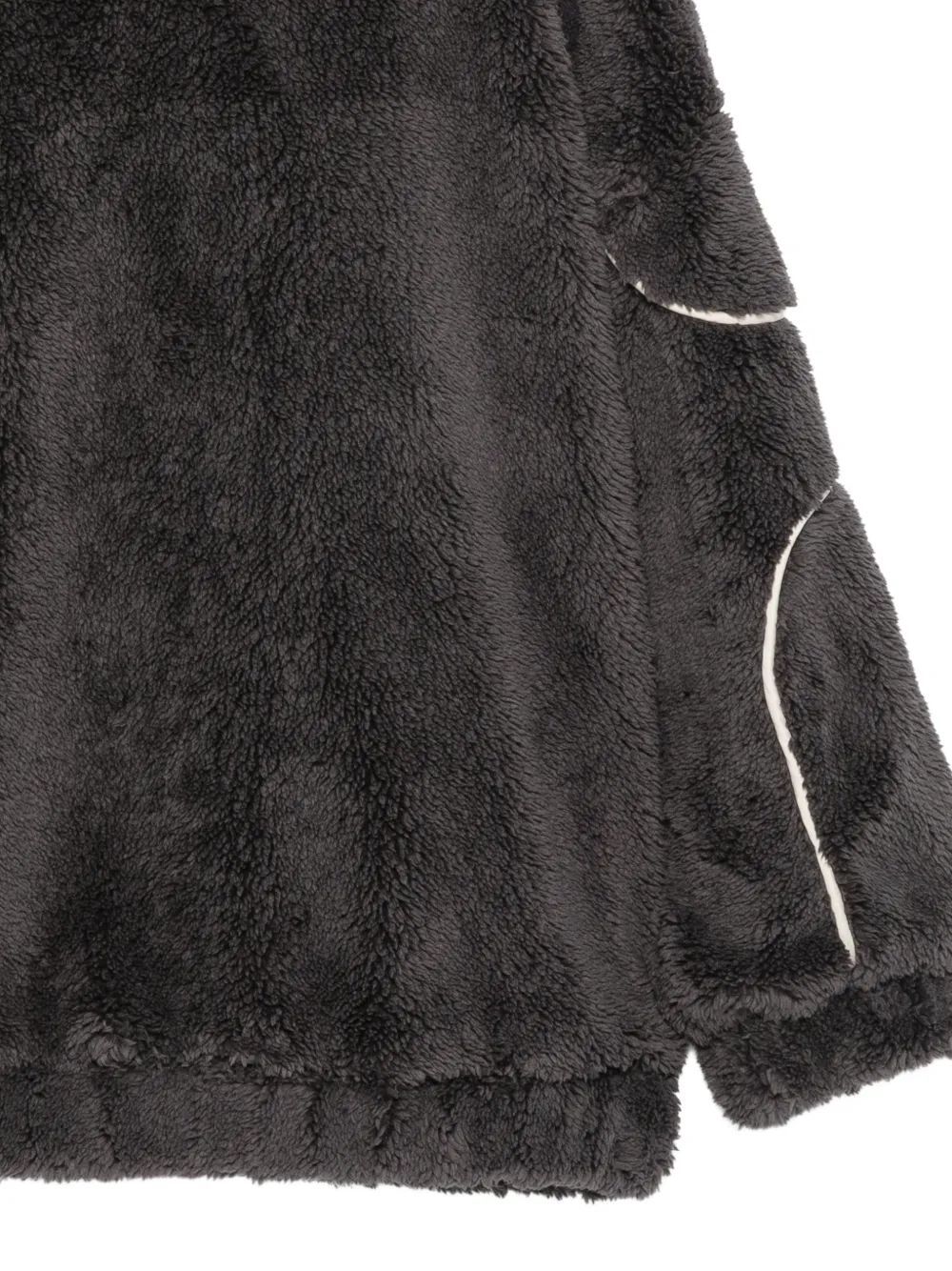 Douuod Kids Hoodie met fleecetextuur en contrasterende afwerking Grijs